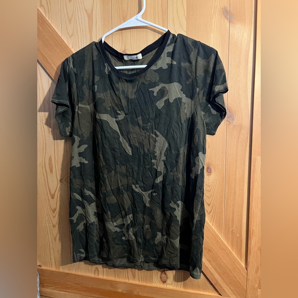 Rag & Bone Green Camouflage Tee